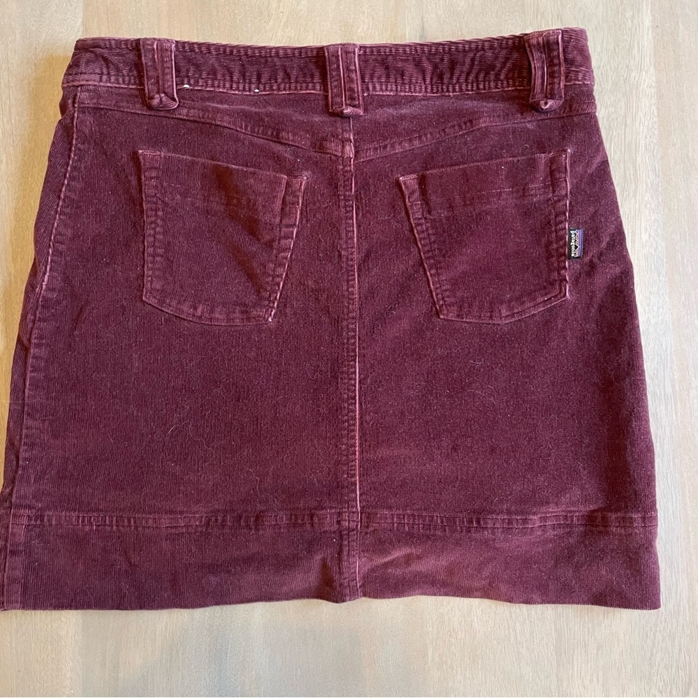 Patagonia Burgundy Corduroy Mini Skirt - Picture 8 of 12